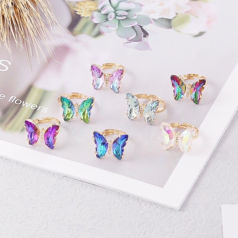 Butterfly Gemstone Ring