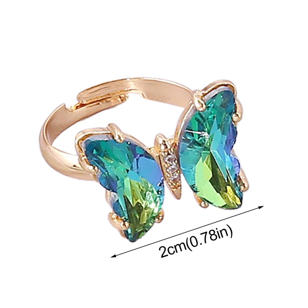 Butterfly Gemstone Ring