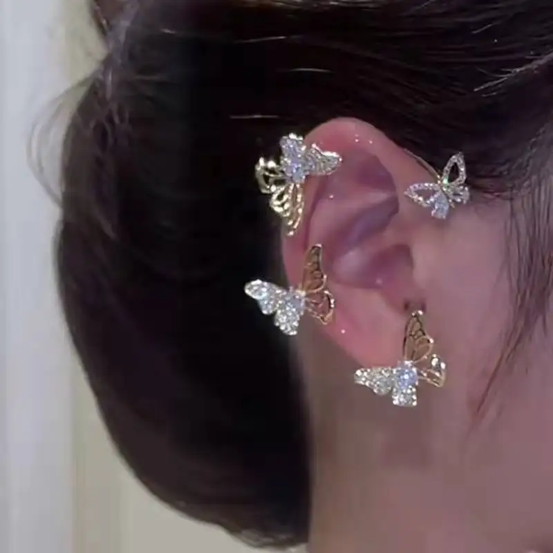 Butterfly Skeleton Ear Cuffs