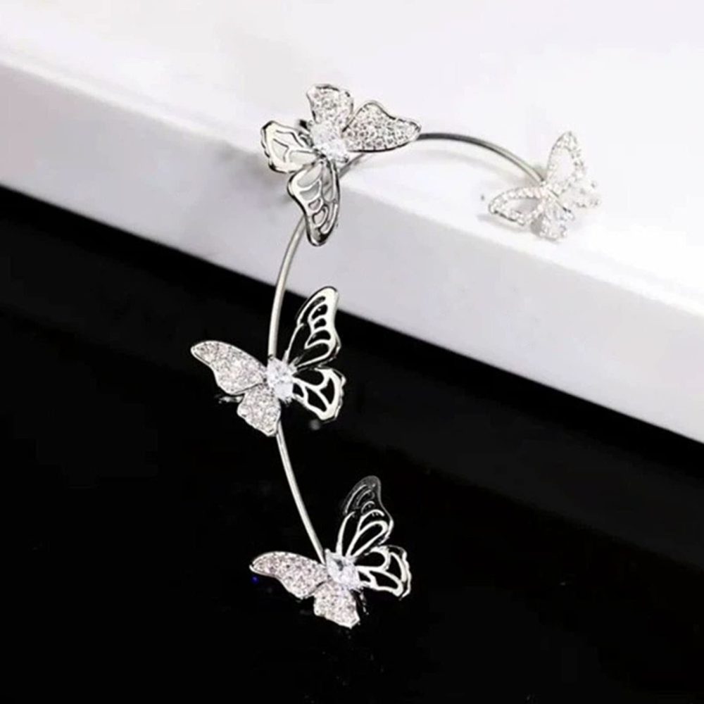 Butterfly Skeleton Ear Cuffs