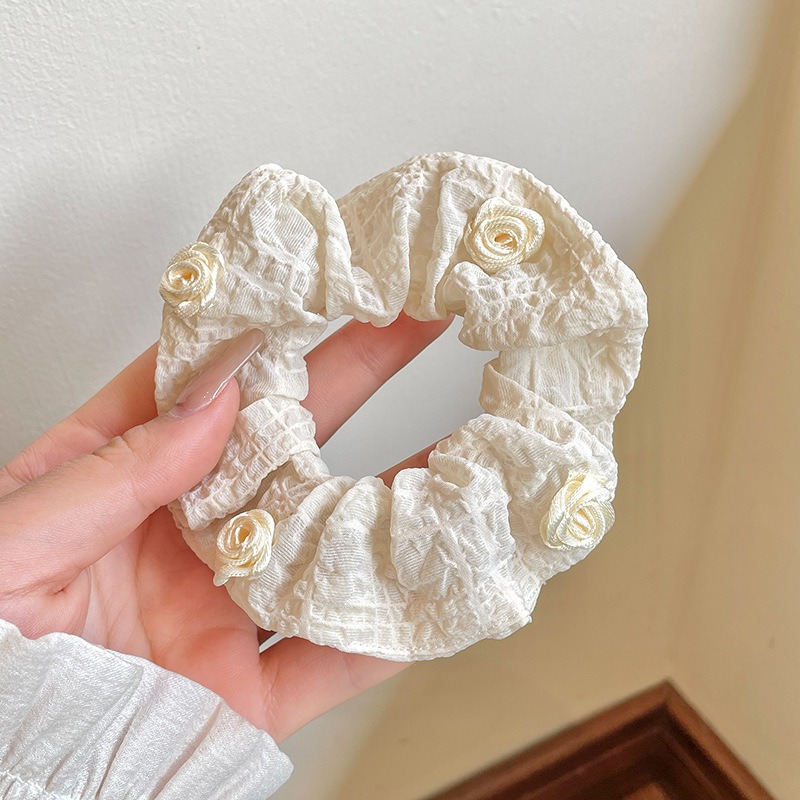 February Clouds Scrunchie