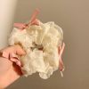 White SnowPear Scrunchie